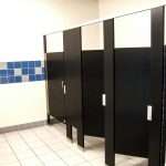 Restroom Partitions Made with King Plasti-Bal® Ebony