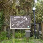 Parks & Recreation Green Trail Sign Made with King ColorCore® Brown/White/Brown