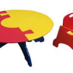 Children's Furniture Made with King ColorBoard® KPG Red and KPG Yellow