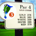 Golf Course Sign Made with King ColorCore® Tan/Green/Tan