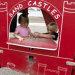 Sandcastle Playhouse Made with King ColorCore® in Red/White/Red