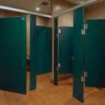 Roadhouse Restroom Partitions Made with King Plasti-Bal® Emerald Blade Custom Color