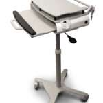 Medical Computer Cart Made with King MediGrade® Dolphin Gray